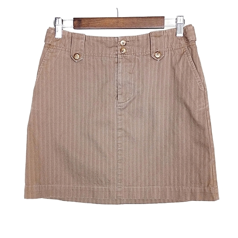 Vintage 90's Eddie Bauer Mini Skirt Neutral Tan Micro Mini Size 4
